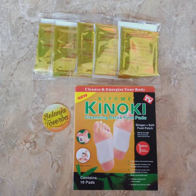 2pc Koyo Kaki Kinoki Gold Ginger - Detox Racun Tubuh - Stiker Detox Kinoki - Tempelan Koyo Kaki