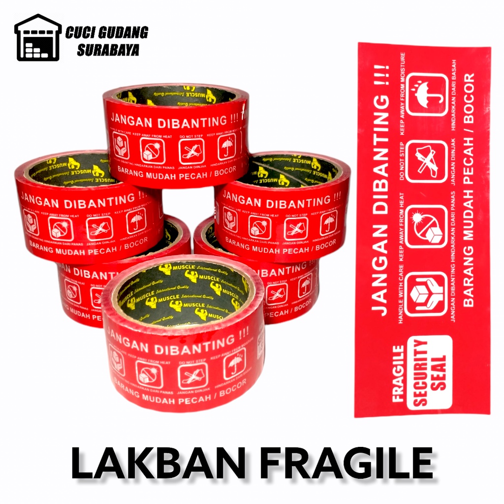 

Muscle Tape Lakban Fragile / Isolasi Fragile