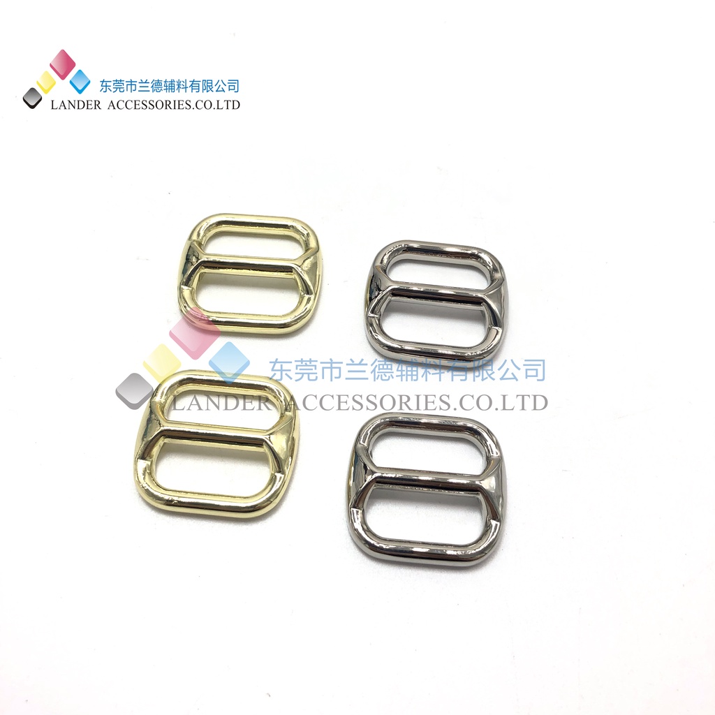 Lander High Quality Bag Buckle 25mm Belt Buckle Shiny Gold / 2pcs