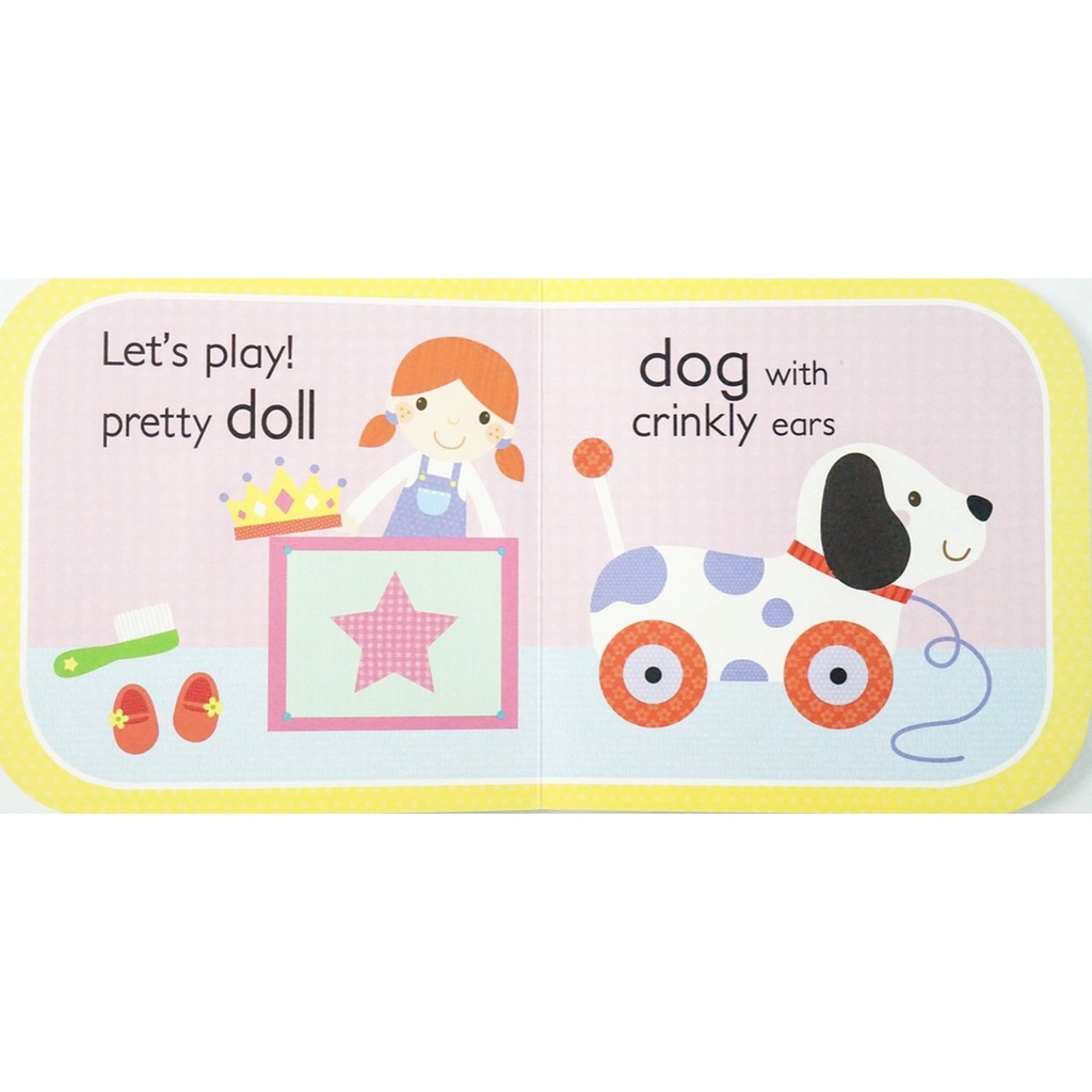 Touch and feel Let’s Play Sensorial Book Buku Sensori Boardbook Board Book