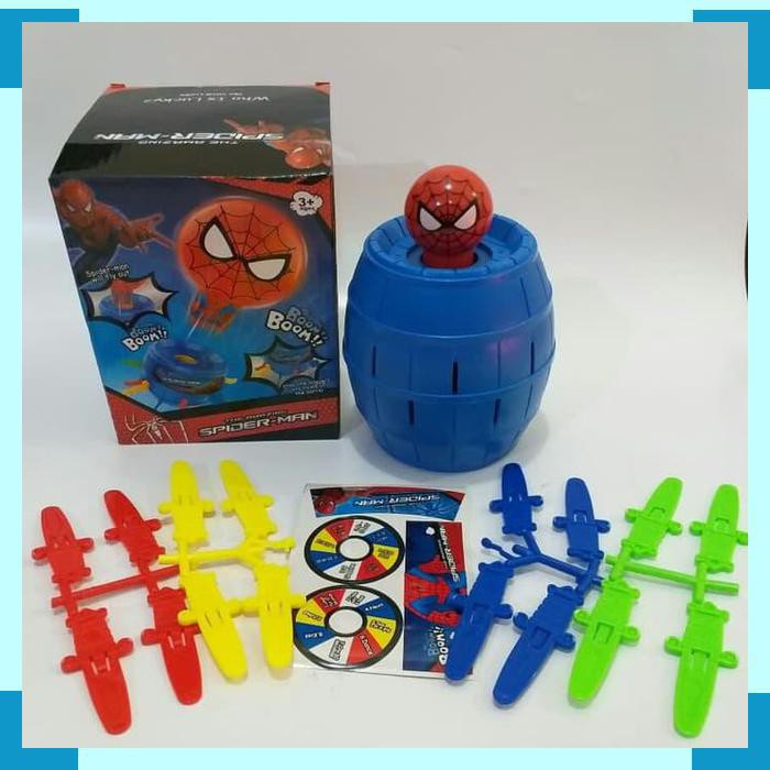 PIRATE BARREL SPIDERMAN - MAINAN EDUKASI GAMES SERU