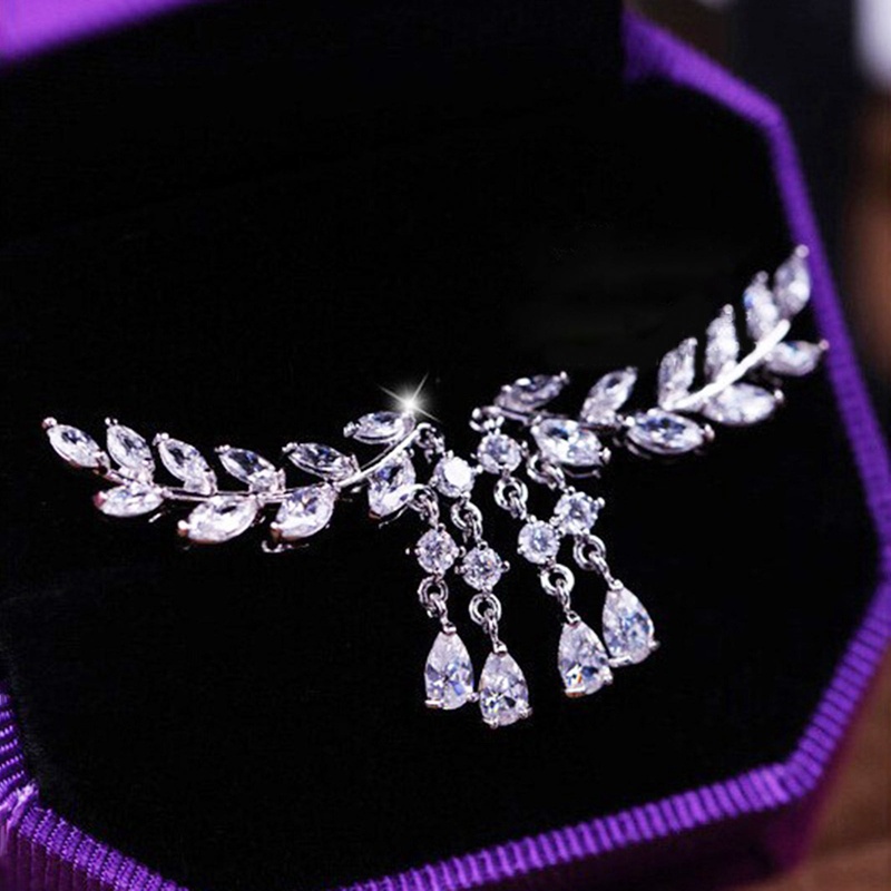 Anting Stud Kristal Berlian Imitasi Gaya Bohemian Untuk Wanita