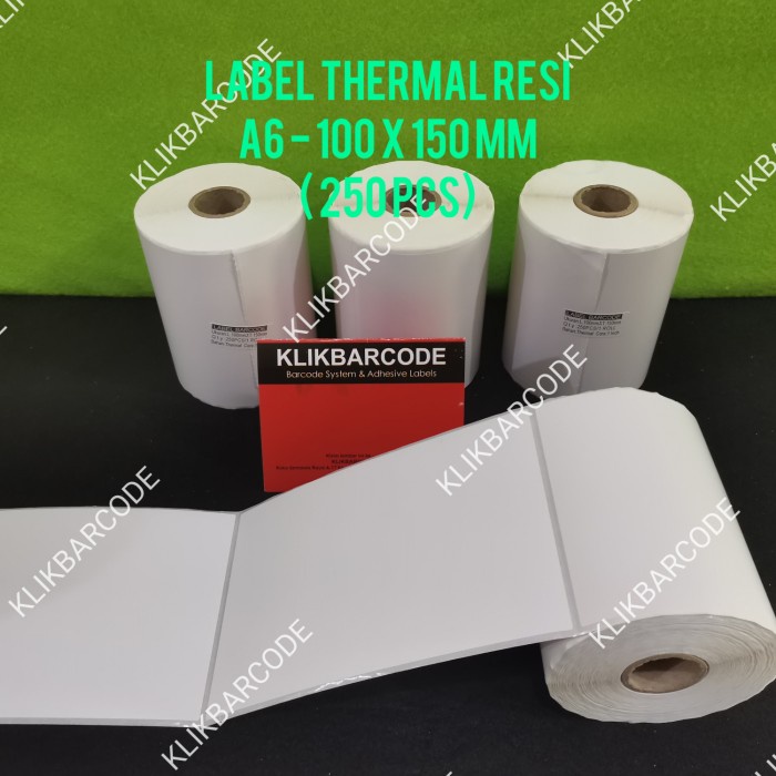 

Label Barcode Sticker 100x150mm Thermal (10cmx15cm isi 250pcs Core 1")