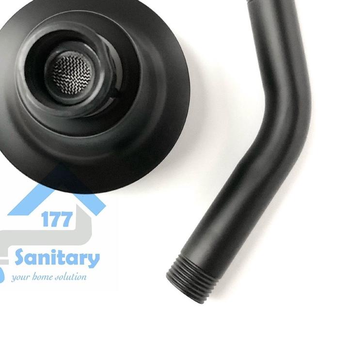 Wall Shower tembok Plastik murah HITAM WS215-Shower tanam tembok BLACK 8cm murah mini semprotan spra