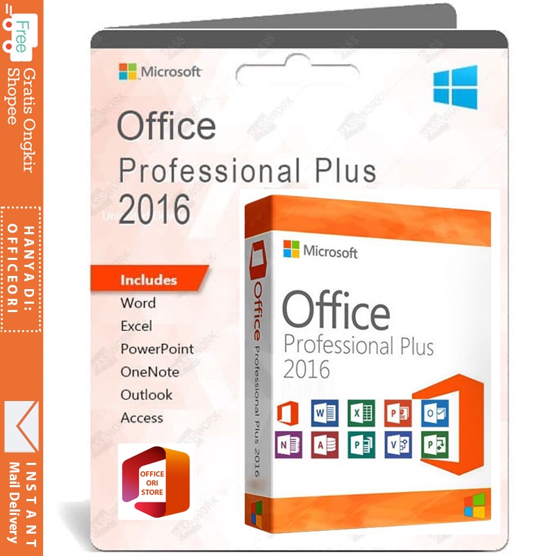 promo office Professional Plus 2021 / 2019 / 2016 ori for Windows lifetime