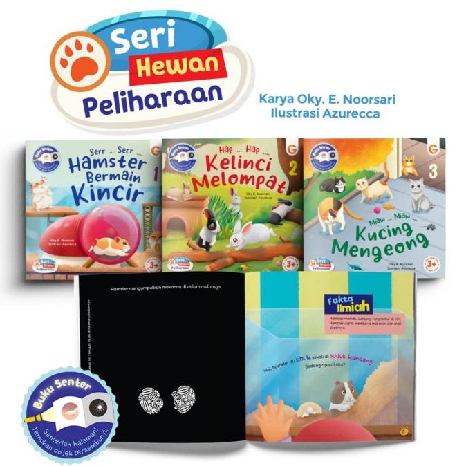 

[BISA COD] Buku Anak Islami Seri Hewan Peliharaan 1 Set (3 Buku) Gema Insani