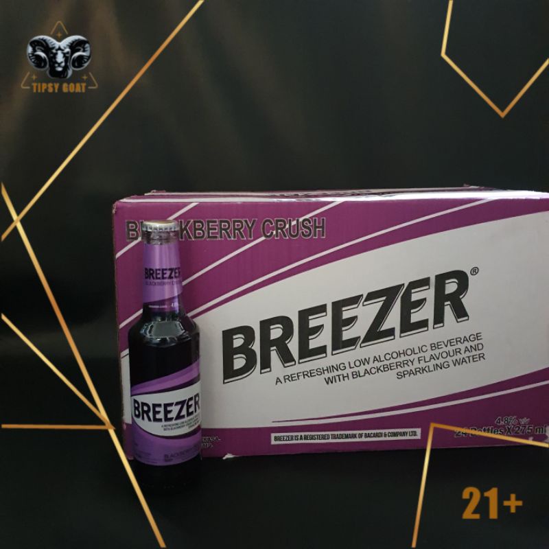 

1 ctn Breezer Blackberry Crush isi 24 botol