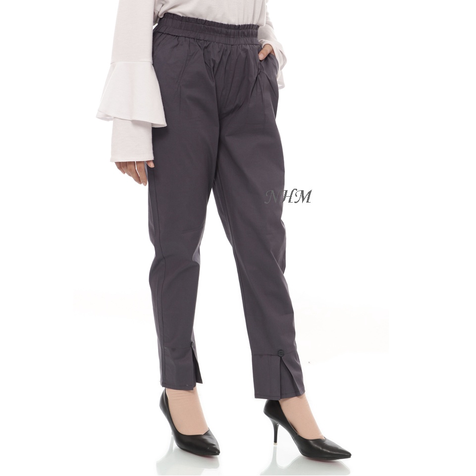 NHM Celana Wanita Split Pants Korean Style, Celana Kerja Wanita