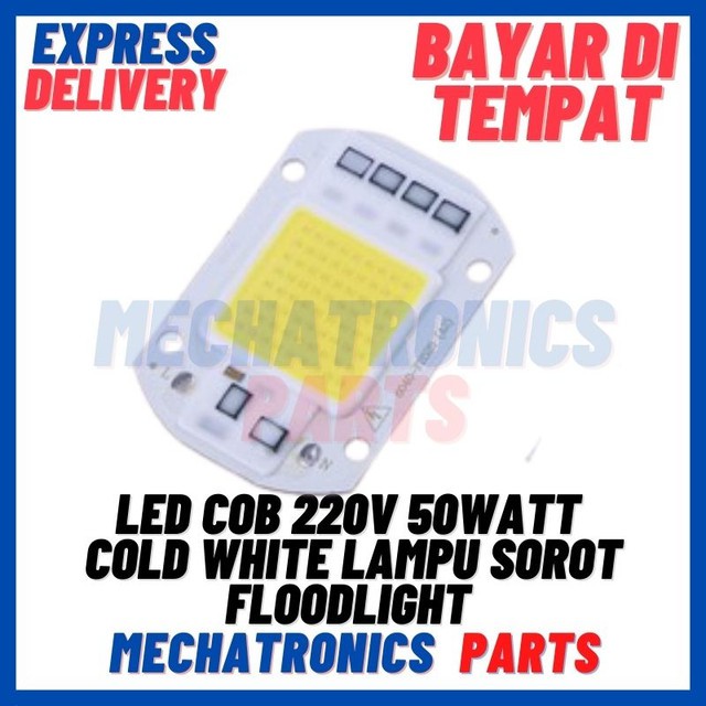 [DSP-9322] LED COB 220V 50WATT COLD WHITE LAMPU SOROT FLOODLIGHT TIDAK PERLU DRIVER