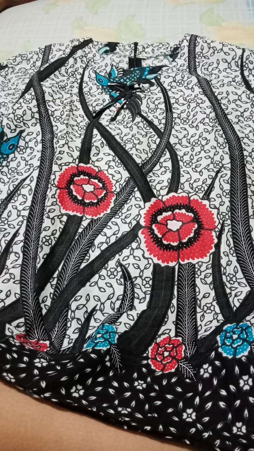 Tey-17 Batik Wanita Asj Sa Hrb026 Kenongo Kemeja Tosca Pendek