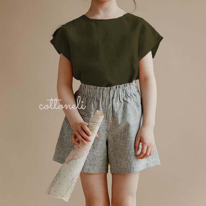 PAPER TOP - ATASAN LINEN ANAK UNISEX LAKI LAKI PEREMPUAN