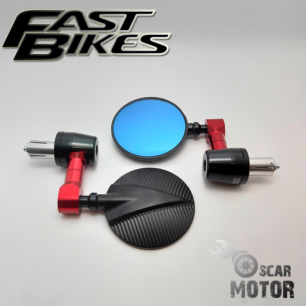 FAST BIKES KACA SPION JALU BULAT FULL CNC UNIVERSAL MODEL TEKUK 2007C motor