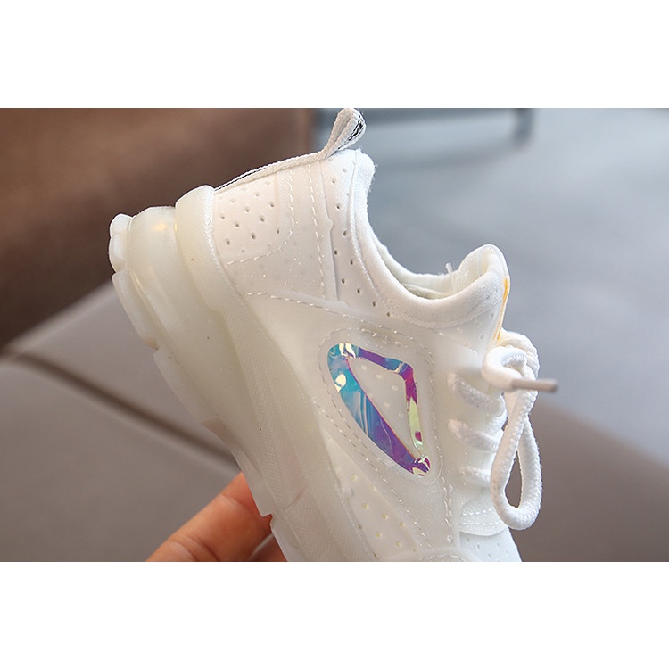 CHUBBI 6 Sepatu Sneaker Anak Laki Perempuan Lampu LED Import