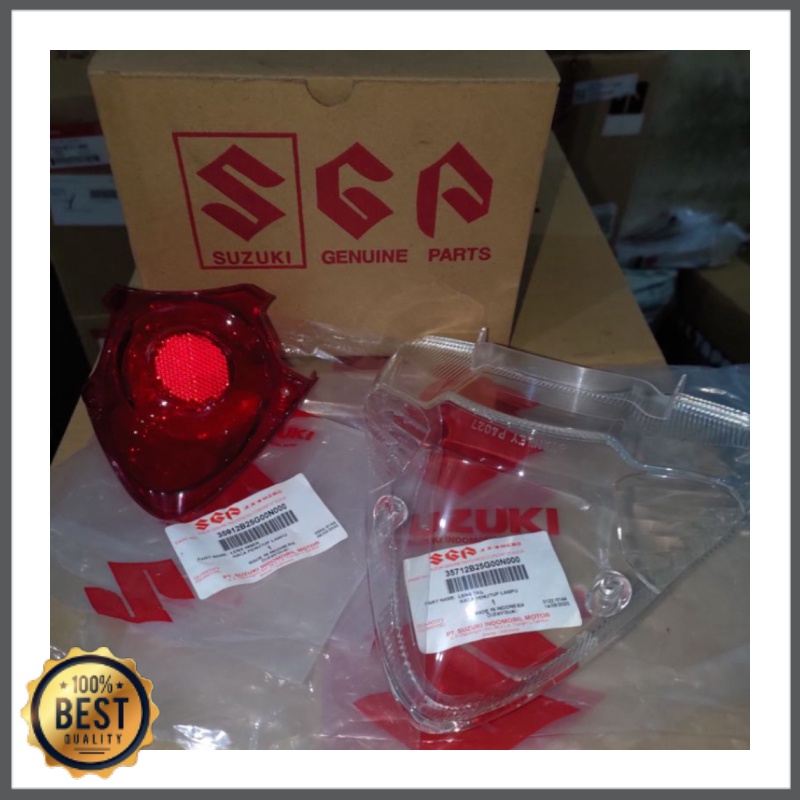 Kaca Mika Lampu Belakang Satria Fu Besar Kecil Original Suzuki 2008 - 2013