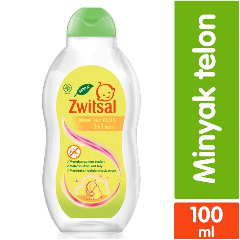 Zwitsal minyak telon plus 3+1 action/cajuput dan coconut oil 100ml/50ml