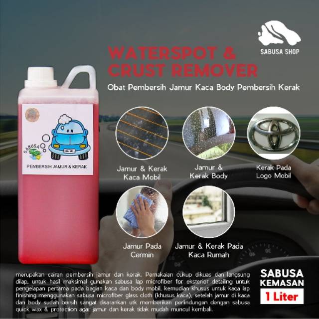 SABUSA Obat Jamur  Kaca  Jamur  Body Pembersih  Kerak Kaca  