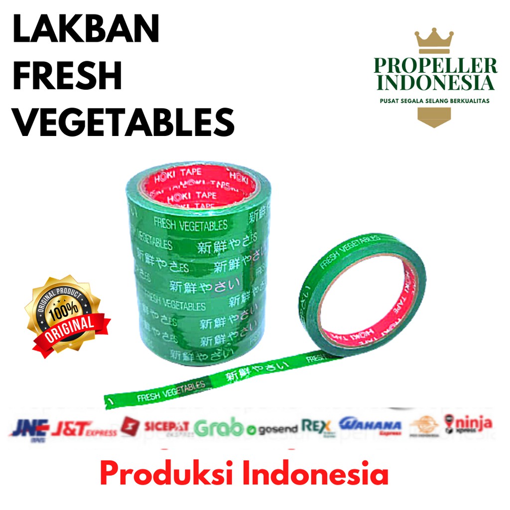 

Isolasi Sayur Lakban Sayur Fresh Vegetable 15mm x 50m
