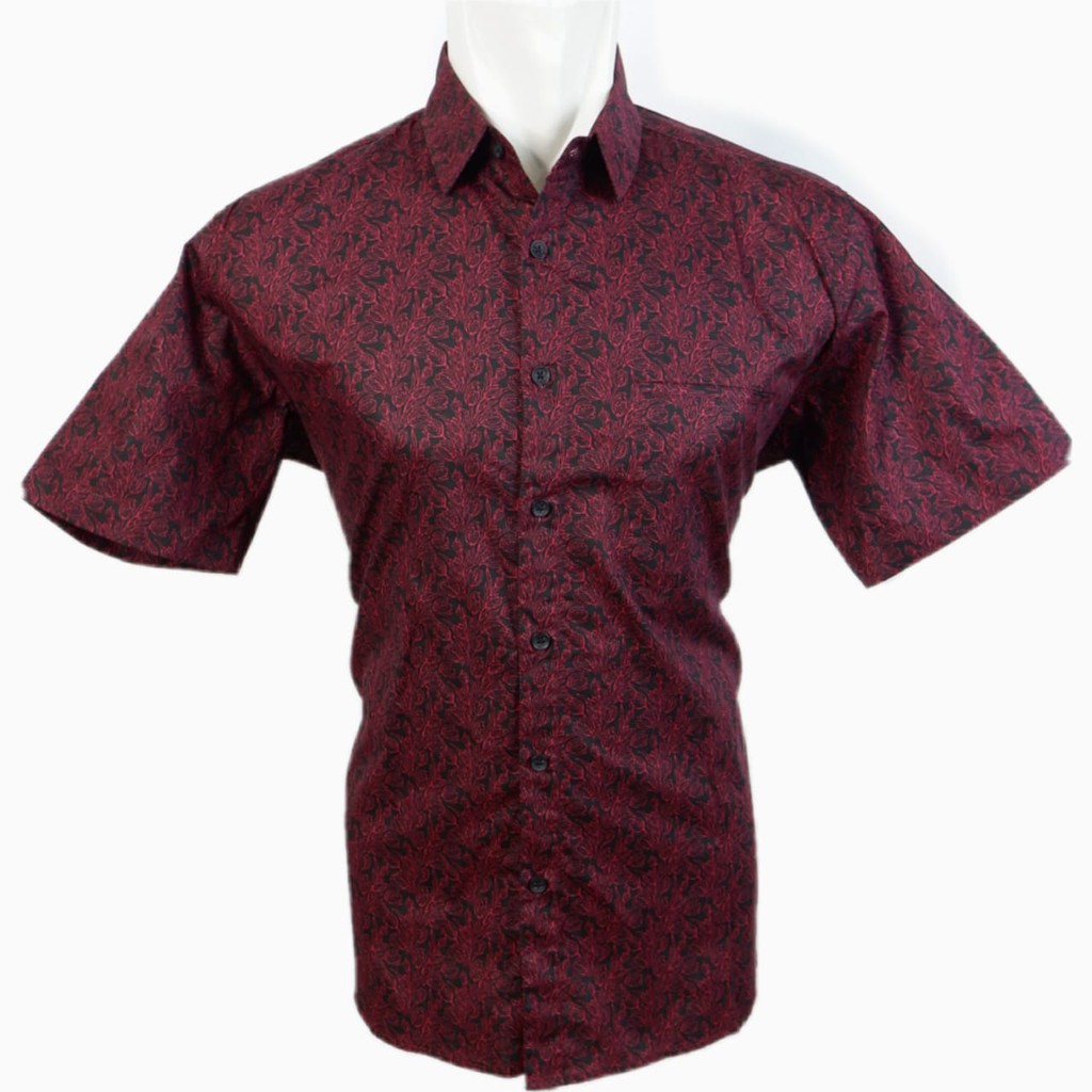 

Dancus - Kemeja Casual / Kemeja Pria Lengan Pendek Motif Bunga Katun Print M-XXL