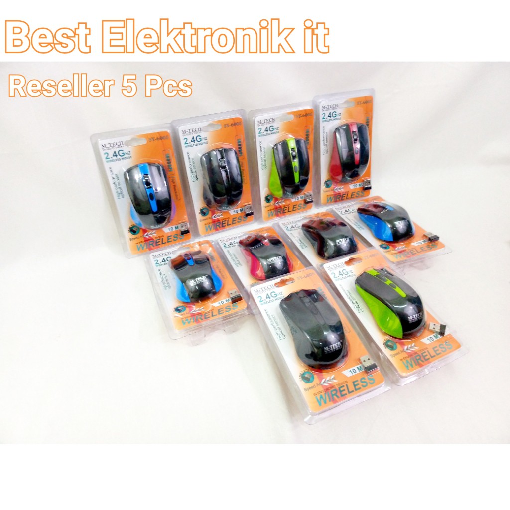 Mouse Wireless Pc Komputer Laptop MT 6005 [Reseller 5 Pcs]