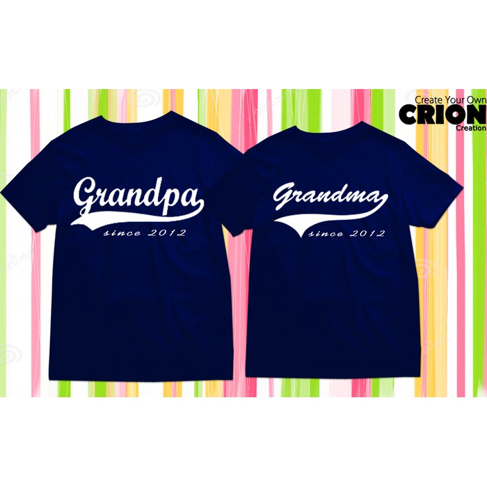 Kaos Couple - Grandpa Grandma Since - By Crion