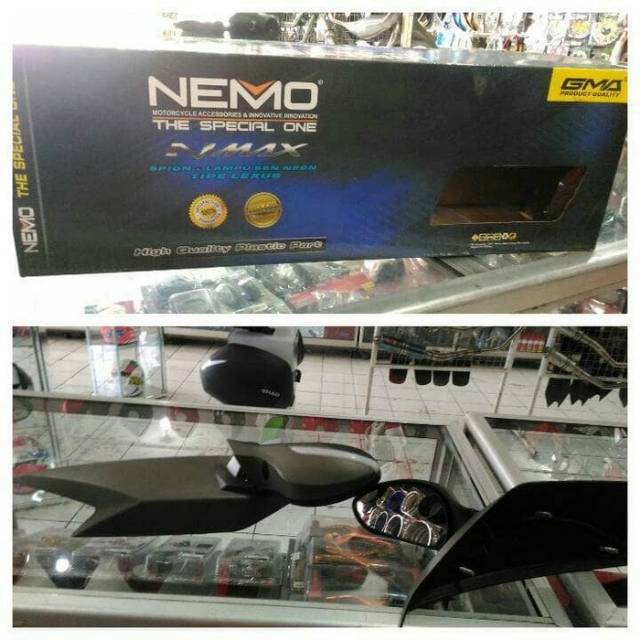 Spion lipat nmax nemo/spion lampu lipat nmax merk nemo original
