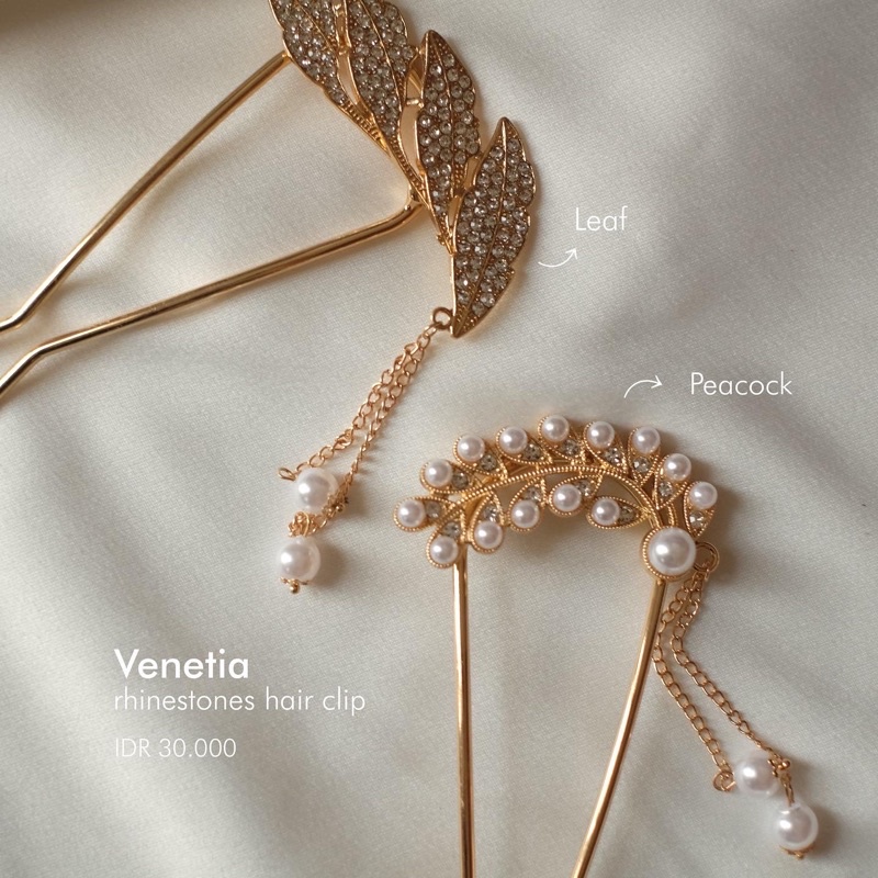 Ark.co - Venetia hair pin aksesoris tusuk rambut konde minimalis