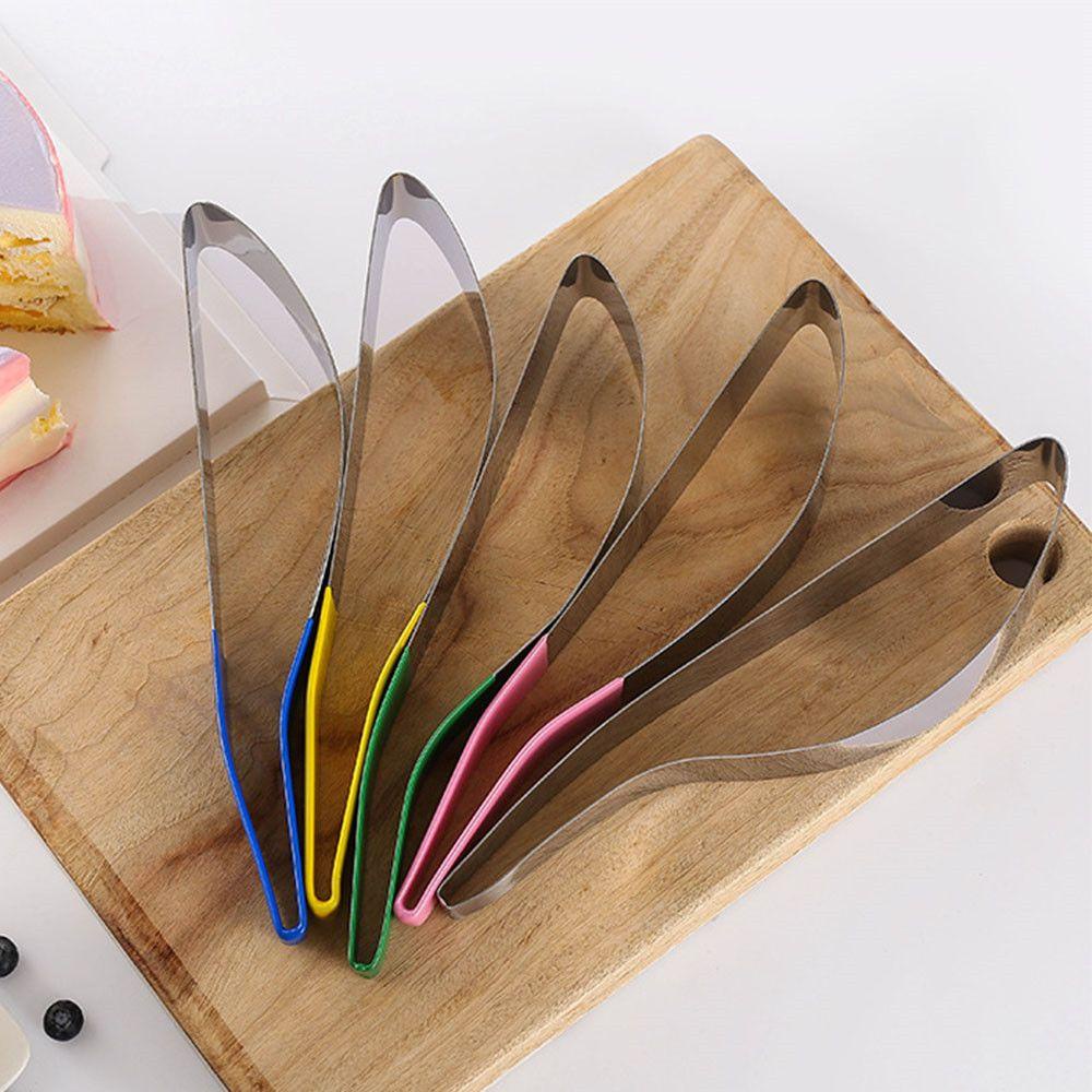 Solighter Cake Pie Slicer Server Alat Kue Plastik Terintegrasi Cookie Fondant Dessert Tools