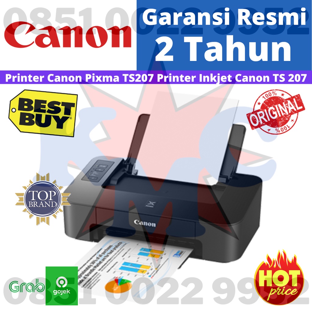 Printer Canon TS207 Canon Pixma TS 207 Resmi