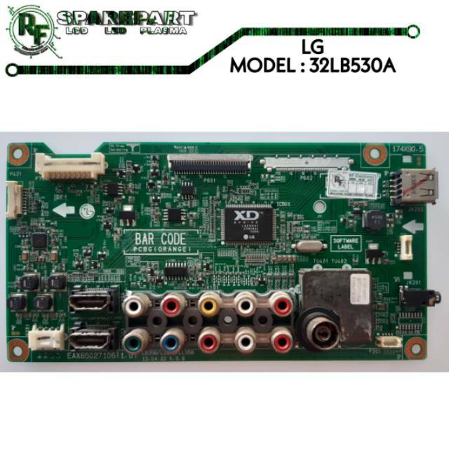 MB TV LED LG 32LB530A  mainboard tv led lg 32lb530  mesin lg 32lb530 a