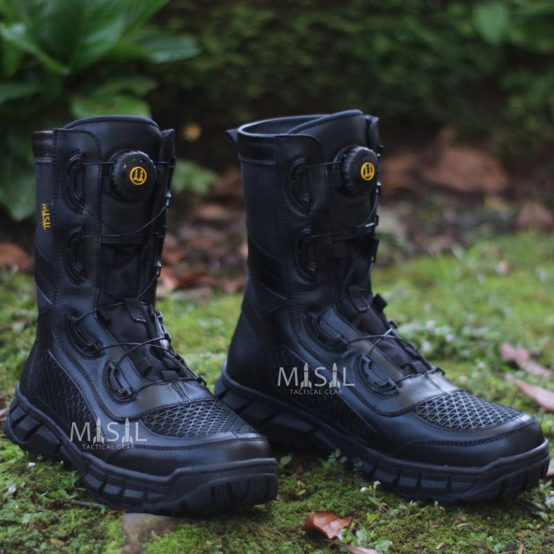 SEPATU PDL Tali Putar Replika BOA libra TRAV kulit asli untuk TNI / POLRI