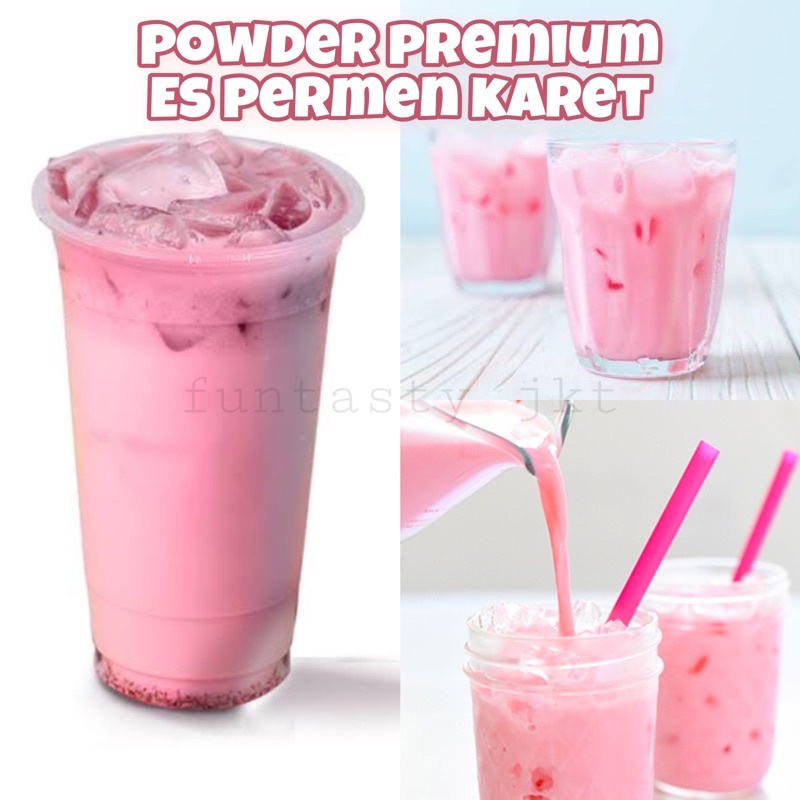 

Powder es permen karet reguler javaland 25gr bubuk minuman bubble gum pink