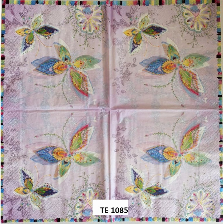 Tisu  Napkin Kerajinan  Decoupage Eropah 33X33 CM TE 1085 TTS