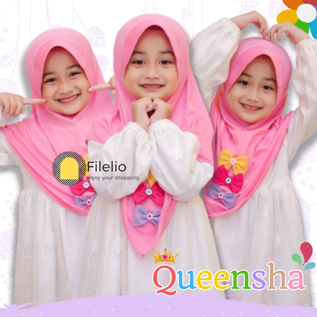 Kerudung Anak Queensha / Jilbab Anak Terbaru / Hijab Anak Murah / Fashion Anak / Kado Ultah