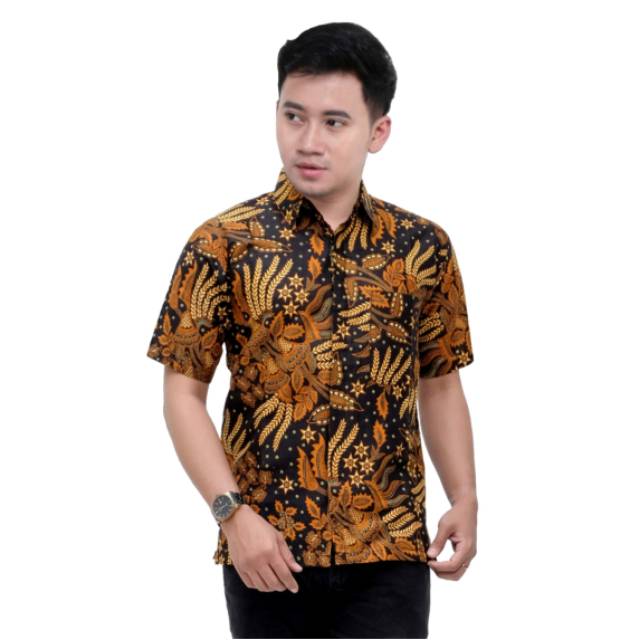  BATIK  PRIA  MOTIF MANGGAR M L XL Shopee  Indonesia