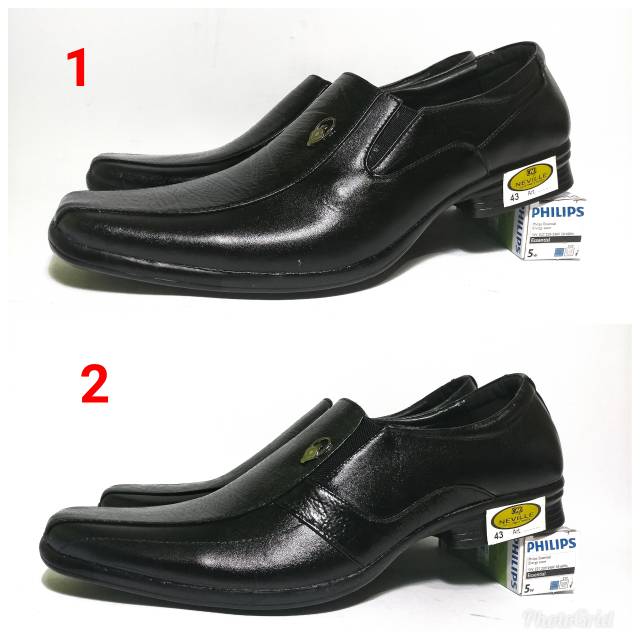 Sepatu pantofel pantopel pria bahan kulit sapi