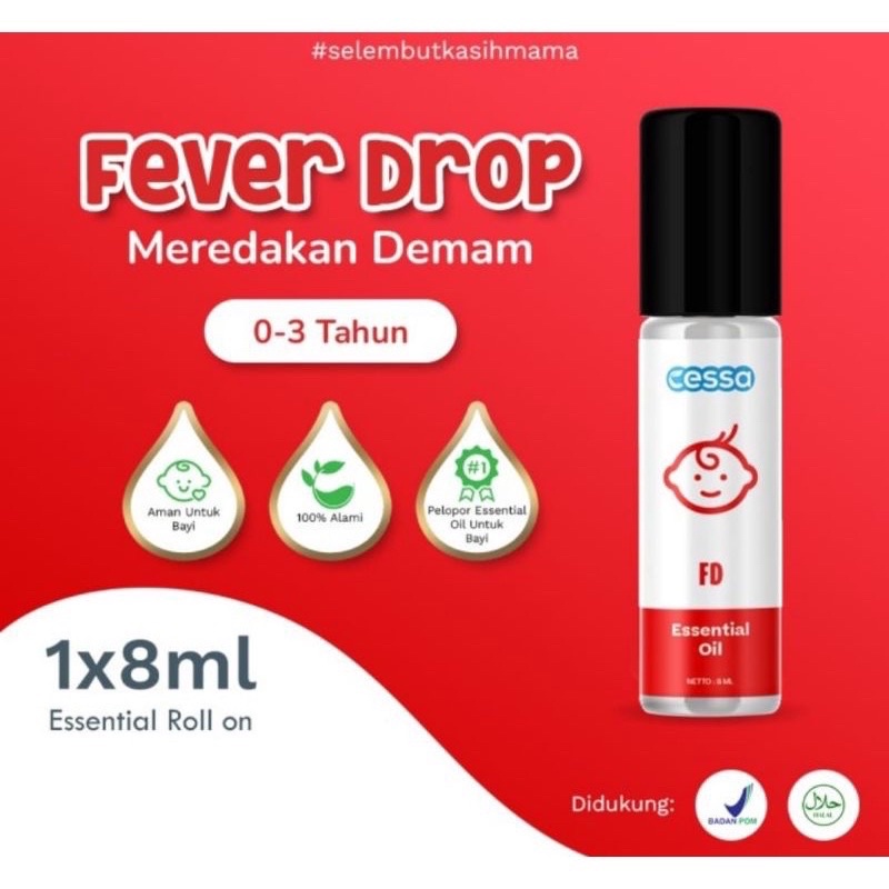 Cessa Fever Drop - Essential Oil Penurun Demam Bayi