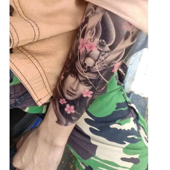 Ready Stock JP6CT tatto temporary samurai Jepang waterproof tatto temporer cod 54 Diskon Promo