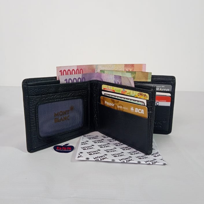 Dompet Pria Lipat Kulit Asli Mb Polos
