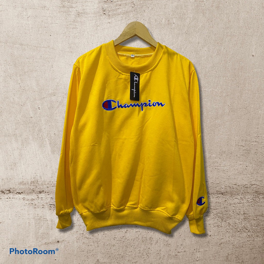 yellow sweatshirt