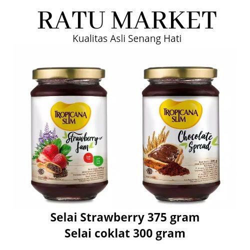 

TROPICANA SLIM JAM STRAWBERRY SELAI 350gram