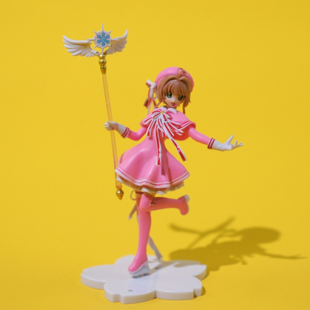 QUINTON Cake Decorations Captor Sakura Lovely Cardcaptor Action Figure Anime Figure Toys Gifts Figure Models PVC Magic Wand Girls