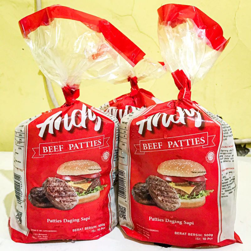 Andy beef patties 500gr