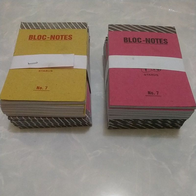 

Notes ukuran kecil bergaris/polos Ukuran 11cmx7,5cm harga tertera per 1 lusin (12pcs)