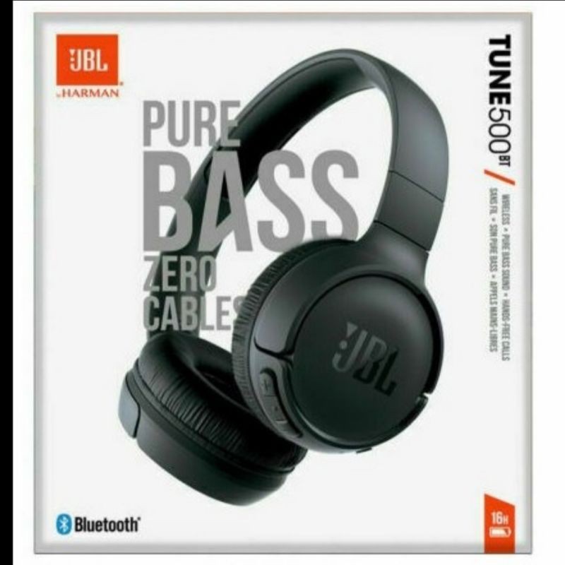 HEADPHONE JBL T500BT BLUETOOTH POWER BASS