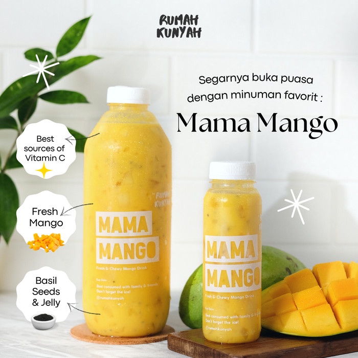 

(BISA COD) Jus Mangga rumah kunyah mama mango 1 liter - 250 ML