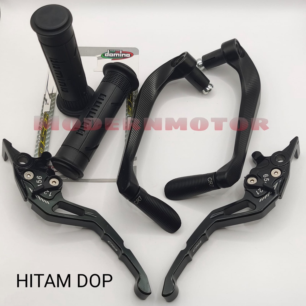 [HEMAT 3in1] Proguard Carbon Sabit + Handgrip Domino + Jalu as + Handle Variasi CNC Nmax PCX Aerox Vixion Beat Mio Vario Tiger Mx Lexi Vario150 CBR R15 v3 Fu Mio j Rx king ADV Freego