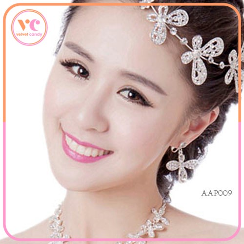[TOKO TERPERCAYA] AKSESORIS WANITA ANTING PESTA WEDDING BRIDE EARRINGS AAP-AD009