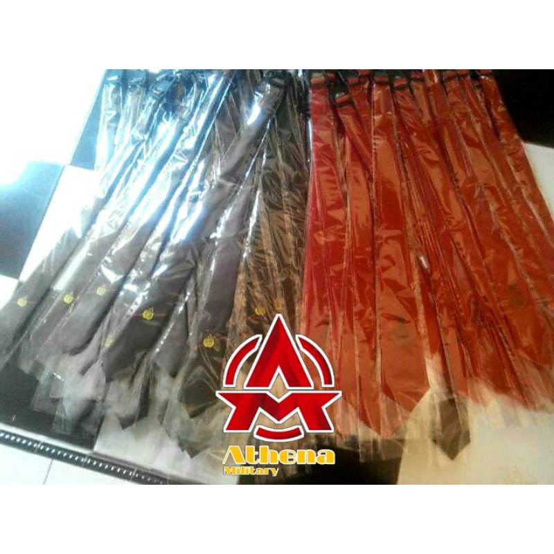 Dasi pdu polisi | dasi polisi | dasi upacara polisi warna coklat gelap