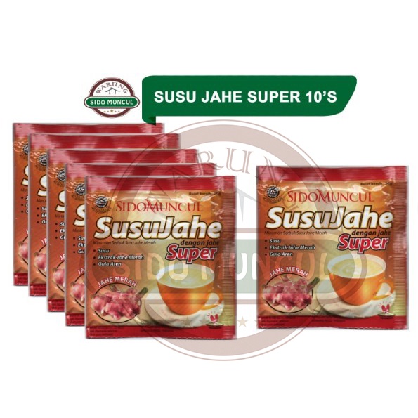 Sido Muncul Minuman Susu Jahe Merah Super 10's - Menghangatkan Badan