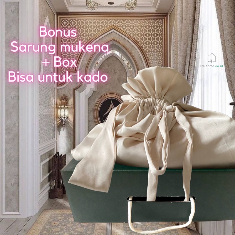 Mukena premium ✨ ANTI TEMBEM IMHOME limited edition only 9pcs Ready mukena exslusive simple elegant cantik mewah murah jahitan butik bahan sutra silk halus jatuh adem nyaman terbaru 2022 lebaran iful fitri sholat ied fashion daily sutra jatuh renda bordir